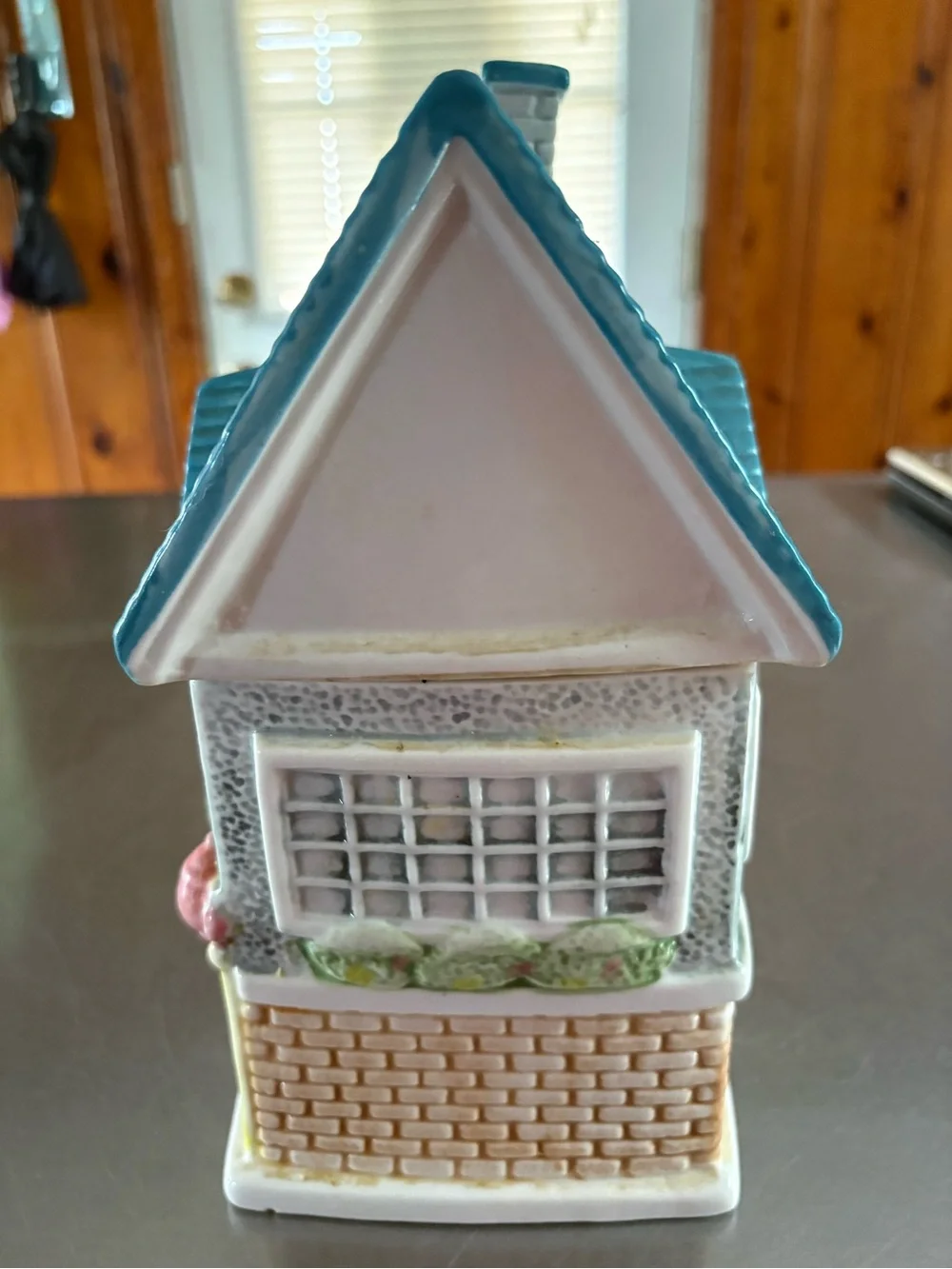 Ceramic Tea Shop Cookie Jar Vintage